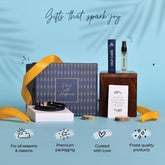 Gleevers Gift Set for Men | Gift Box pack of 2 with Old Cask Perfume (8 ml) and Yellow Chimes Leather Bracelet | Birthday Gift, Anniversary Gift, Valentine Gift, Secret Santa Gifts